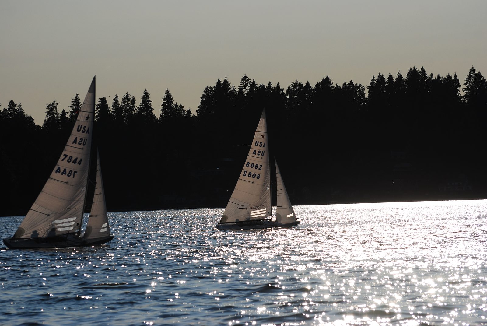 It definitely slowed us down, but we got to the windward mark with only one boat ahead, beat...